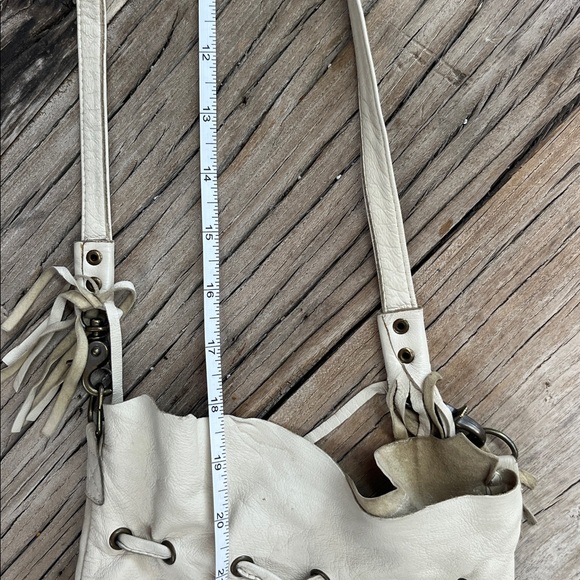 Spell Cream Fringe Crossbody with Beaded Accent - Picture 12 of 13